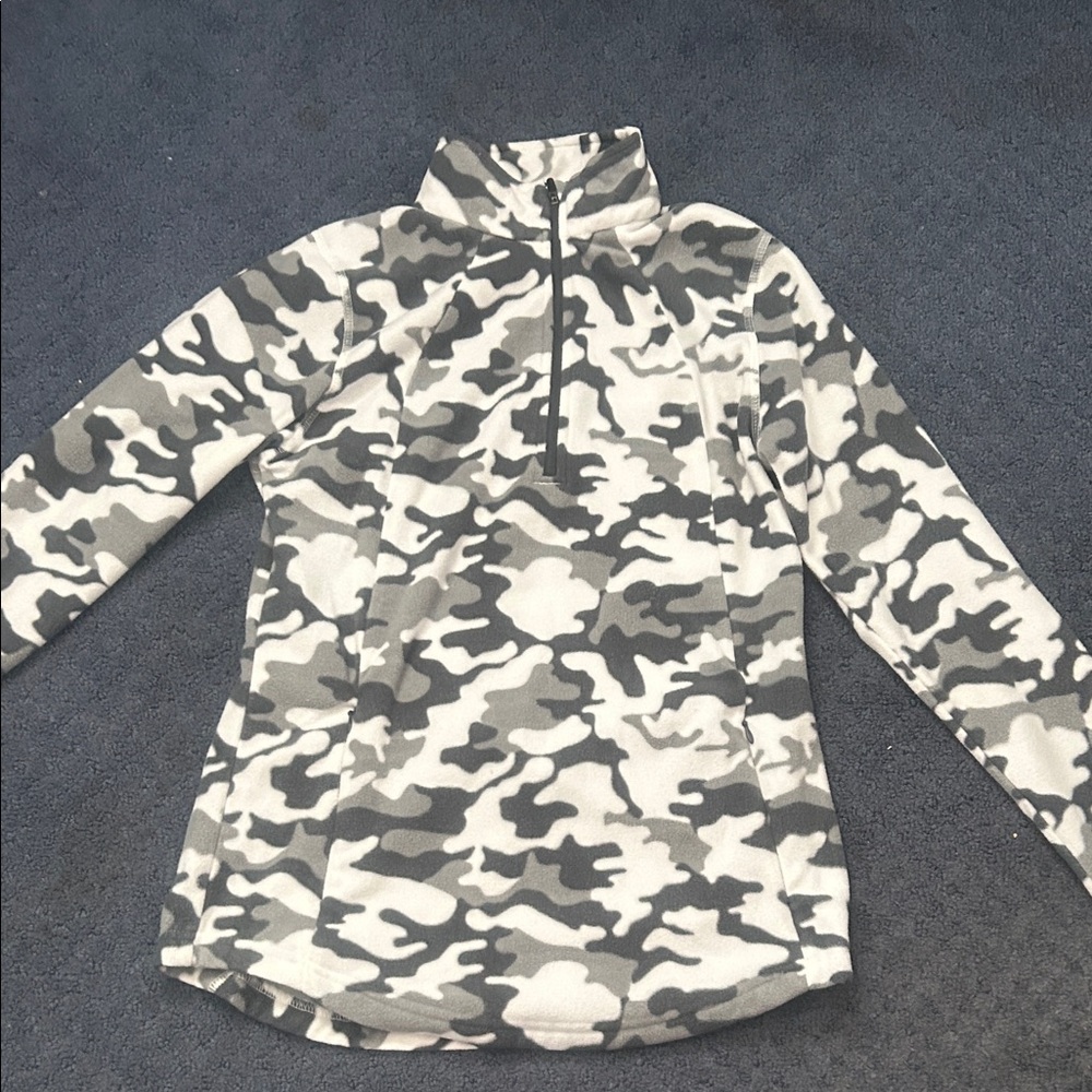 Camouflage Quarter-Zip Pullover